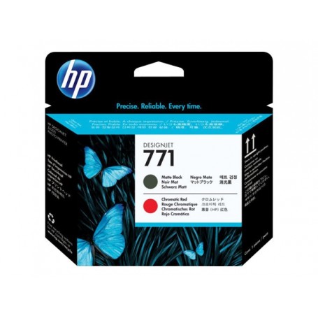 HP 771 - Tête d'impression noir mat et rouge (CE017A)