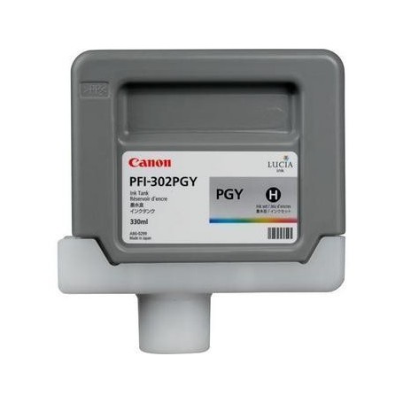 Canon PFI-302 PGY - Cartouche d'impression gris photo 330ml