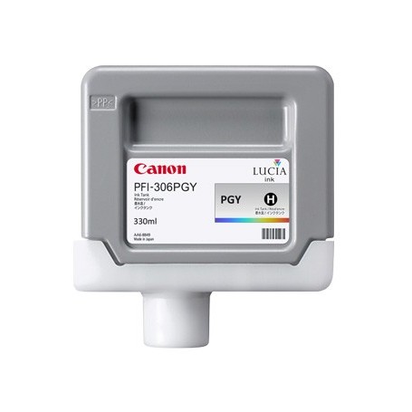 Canon PFI-306 PGY - Cartouche d'impression gris photo 330ml