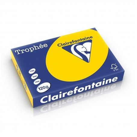 Clairefontaine Trophée Papier couleur Bouton d’Or A4 (210 x 297 mm) 120gr 250 feuilles