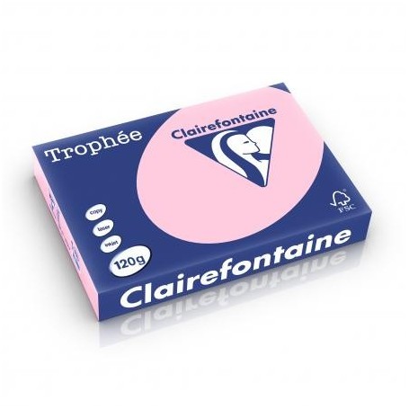 Clairefontaine Trophée Papier couleur Rose Pastel A4 (210 x 297 mm) 120gr 250 feuilles
