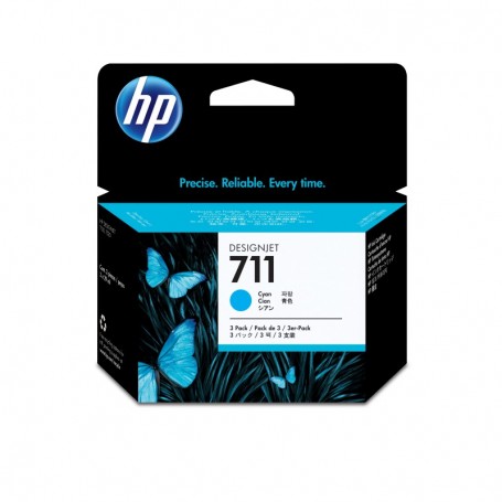 HP 711 - Pack de 3 cartouches d'impression cyan 29ml (CZ134A)
