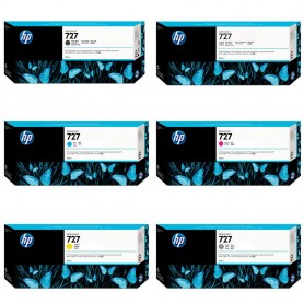 HP 727 - Pack cartouches d'impression 6x300ml