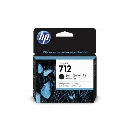 HP 712 - Cartouche d'impression noir 80ml (3ED71A)