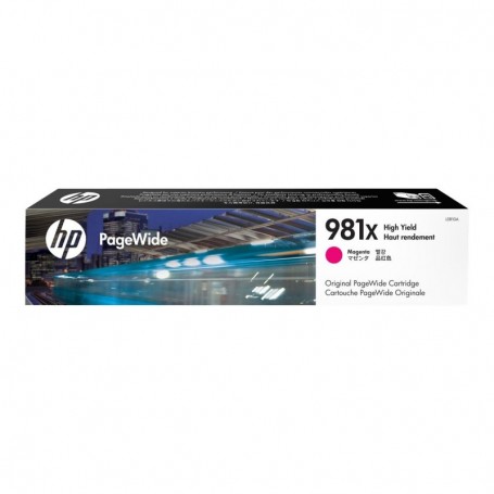 HP 981X - L0R10A - cartouche d'impression PageWide magenta (jusqu'à 10000 pages)