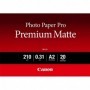 Canon 8657B - Papier photo Pro Premium Mat 210gr A2 (0,420 x 0,594m) 20 feuilles (PM-101)
