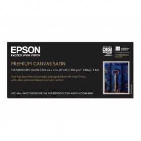 Epson Toile Premium Canvas Satin 350gr 0,432 (17") x 3m | C13S041858