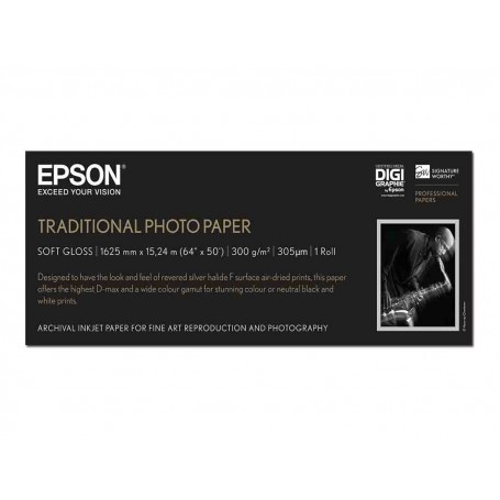 Epson Traditionnel Photo Paper 300gr 1,626 (64") x 15m (Ø3") | C13S045107