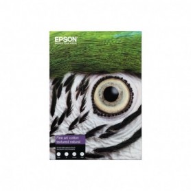 Epson Fine Art Cotton Textured Natural 300gr A4 (0,210 x 0,297) 25 feuilles | C13S450281