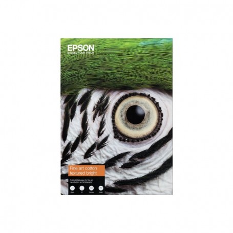 Epson Fine Art Cotton Textured Bright 300gr A4 (0,210 x 0,297) 25 feuilles | C13S450288