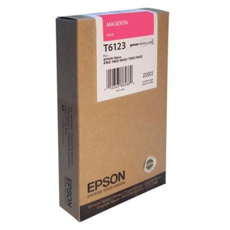 Epson T6123 - Réservoir magenta 220ml