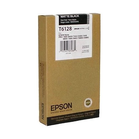 Epson T6128 - Réservoir noir mat 220ml