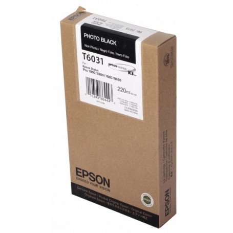 Epson T6031 - Réservoir photo noire 220ml