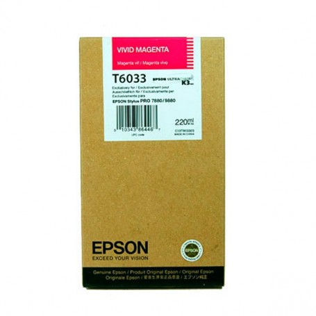 Epson T6033 - Réservoir magenta 220ml