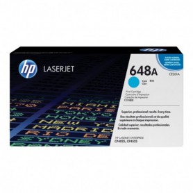 HP 648A - CE261A - cartouche de toner cyan (Jusqu'à 11000 pages)