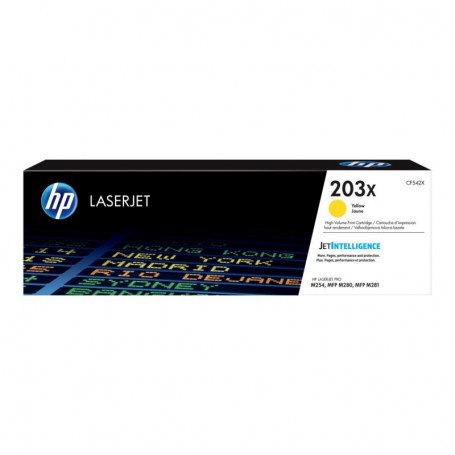 HP 203X - CF542X - cartouche de toner jaune (Jusqu'à 2500 pages)