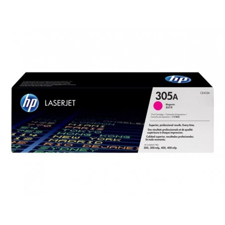 HP 305A - CE413A - cartouche de toner magenta (Jusqu'à 2600 pages)