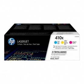 HP 410X - CF252XM - Pack de 3 cartouches de toner (cyan, magenta, jaune)