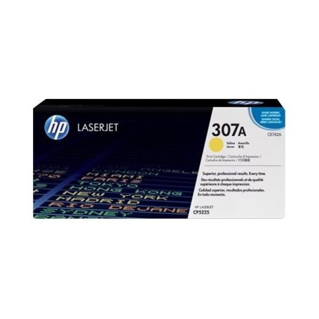 HP 307A - CE742A - cartouche de toner jaune (Jusqu'à 7300 pages)