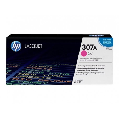 HP 307A - CE743A - cartouche de toner magenta (Jusqu'à 7300 pages)