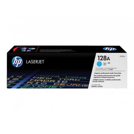 HP 128A - CE321A - cartouche de toner cyan (Jusqu'à 1300 pages)