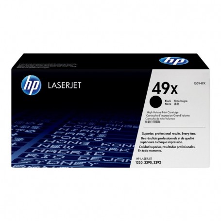 HP 49X - Q5949X - cartouche de toner noir (Jusqu'à 6000 pages)