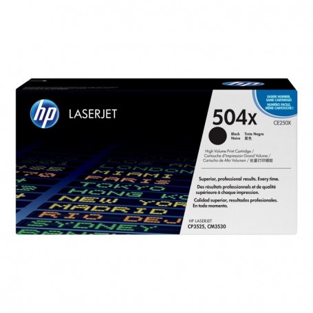 HP 504X - CE250X - cartouche de toner noir (Jusqu'à 10500 pages)