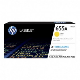 HP 655A - CF452A - cartouche de toner jaune (Jusqu'à 10500 pages)