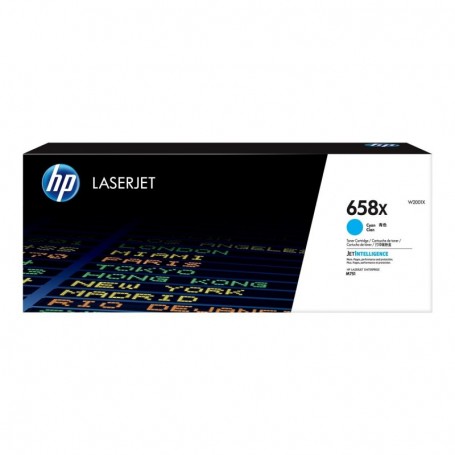 HP 658X - W2001X - cartouche de toner cyan (Jusqu'à 28000 pages)