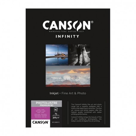 Canson Infinity Photolustre Premium RC 310Gr/m² A3+ (0,329 x 0,483) 25 feuilles