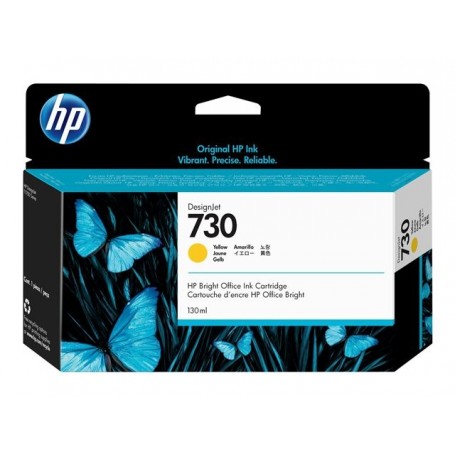 HP 730 - Cartouche d'impression jaune 130ml (P2V64A)