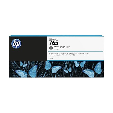 HP 765 - Cartouche d'impression gris foncé 775ml (F9J54A)