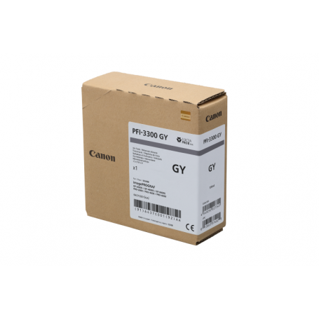 Canon PFI-3300 GY - Cartouche d'impression grise 330ml