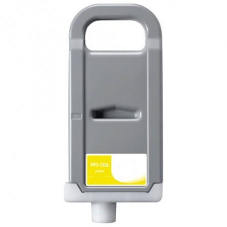 Cartouche d’encre générique Canon PFI-303/703 Y jaune 700ml - Remplace 2966B001/2961B001