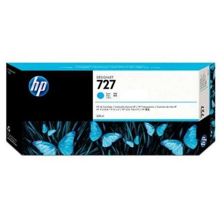 HP 727 - Cartouche d'impression cyan 300ml (F9J76A)