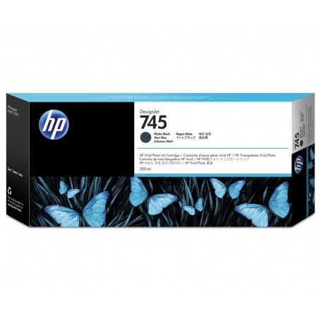 HP 745 - Cartouche d'impression noir mat 300ml (F9K05A)