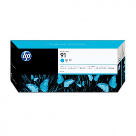 HP 91 - Cartouche d'impression cyan 775ml (C9467A)